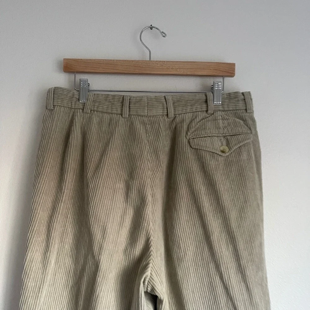 Burberry Beige‎ Corduroy Cotton Trouser Pants Size